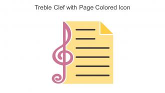 Treble Clef With Page Colored Icon In Powerpoint Pptx Png And Editable Eps Format
