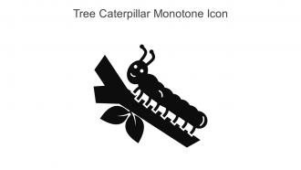 Tree Caterpillar Monotone Icon In Powerpoint Pptx Png And Editable Eps Format