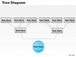 Tree diagram powerpoint template slide