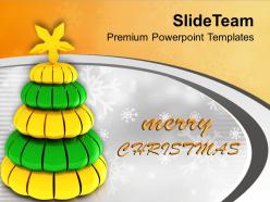 Tree Giving Message Arrival Of Christmas PowerPoint Templates PPT Themes And Graphics