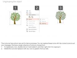 Tree graphic for nature and environment safety powerpoint slides