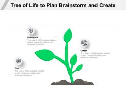 Tree of life to plan brainstorm and create