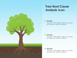 Tree root cause analysis icon