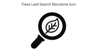 Trees Leaf Search Monotone Icon In Powerpoint Pptx Png And Editable Eps Format