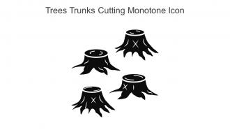 Trees Trunks Cutting Monotone Icon In Powerpoint Pptx Png And Editable Eps Format