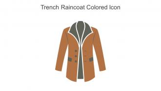 Trench Raincoat Colored Icon In Powerpoint Pptx Png And Editable Eps Format