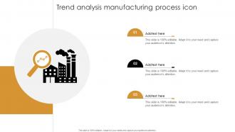 Trend Analysis Manufacturing Process Icon