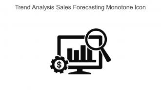 Trend Analysis Sales Forecasting Monotone Icon In Powerpoint Pptx Png And Editable Eps Format