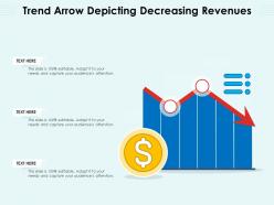 Trend Arrow Depicting Decreasing Revenues
