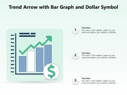 Trend Arrow With Bar Graph And Dollar Symbol