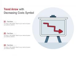Trend Arrow With Decreasing Costs Symbol