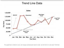 Trend line data powerpoint templates
