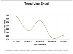 Trend line excel powerpoint graphics
