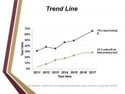Trend line ppt diagrams