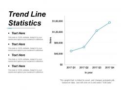 Trend line statistics powerpoint show