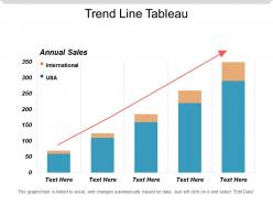 Trend Line Tableau Powerpoint Slide