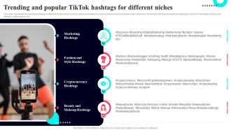 Trending And Popular TikTok Hashtags For Different Niches TikTok Marketing Guide To Build Brand