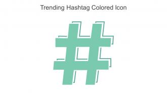 Trending Hashtag Colored Icon In Powerpoint Pptx Png And Editable Eps Format