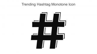 Trending Hashtag Monotone Icon In Powerpoint Pptx Png And Editable Eps Format
