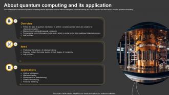 Trending Technologies About Quantum Computing And Its Application