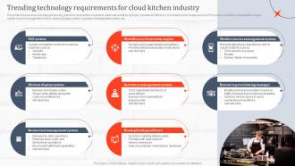 Trending Technology Requirements For Cloud Kitchen Industry Ghost Kitchen Global Industry