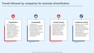 Trends Followed By Companies For Business Diversification In Business To Expand Strategy SS V