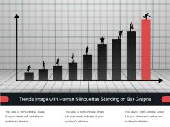 Trends Image With Human Silhouettes Standing On Bar Graphs
