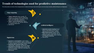 Trends Of Technologies Used For Predictive Maintenance IoT Predictive Maintenance Guide IoT SS