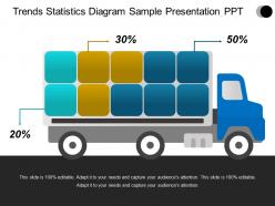 Trends statistics diagram sample presentation ppt