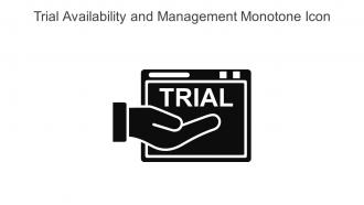 Trial Availability And Management Monotone Icon In Powerpoint Pptx Png And Editable Eps Format