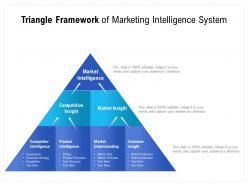 Triangle framework of marketing intelligence system