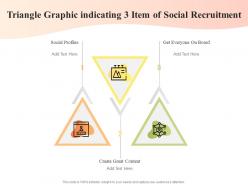 Triangle Graphic Indicating 3 Item Of Social Recruitment