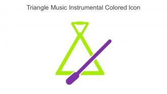 Triangle Music Instrumental Colored Icon In Powerpoint Pptx Png And Editable Eps Format