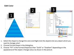 Triangle process 5 stages powerpoint slides and ppt templates 0412