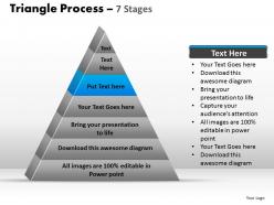 Triangle process 7 stages powerpoint slides and ppt templates 0412