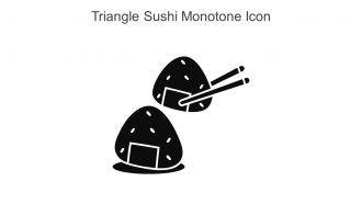 Triangle Sushi Monotone Icon In Powerpoint Pptx Png And Editable Eps Format