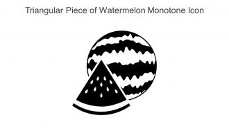 Triangular Piece Of Watermelon Monotone Icon In Powerpoint Pptx Png And Editable Eps Format