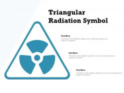 Triangular radiation symbol