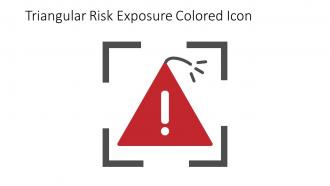 Triangular Risk Exposure Colored Icon In Powerpoint Pptx Png And Editable Eps Format