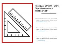 Triangular straight rulers tape measurement reading scale