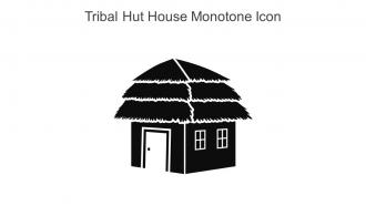 Tribal Hut House Monotone Icon In Powerpoint Pptx Png And Editable Eps Format