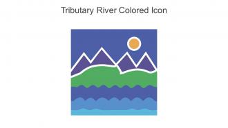Tributary River Colored Icon In Powerpoint Pptx Png And Editable Eps Format