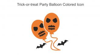 Trick Or Treat Party Balloon Colored Icon In Powerpoint Pptx Png And Editable Eps Format