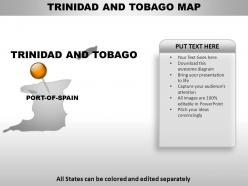 Trinidad and tobago country powerpoint maps