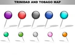 Trinidad and tobago country powerpoint maps