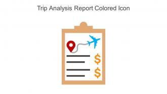 Trip Analysis Report Colored Icon In Powerpoint Pptx Png And Editable Eps Format