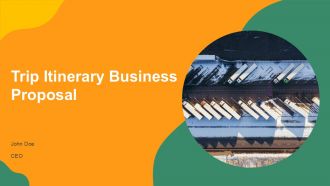 Trip Itinerary Business Proposal PPT Example AT