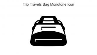 Trip Travels Bag Monotone Icon In Powerpoint Pptx Png And Editable Eps Format