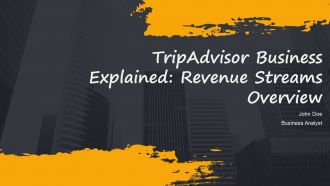 Tripadvisor Business Explained Revenue Streams Overview PPT Template AT