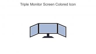 Triple Monitor Screen Colored Icon In Powerpoint Pptx Png And Editable Eps Format